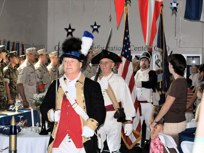 Posting of the Colors - Navy Mobile Construction Battalion 18 Homecoming from duty in Iraq, 8 September 2007